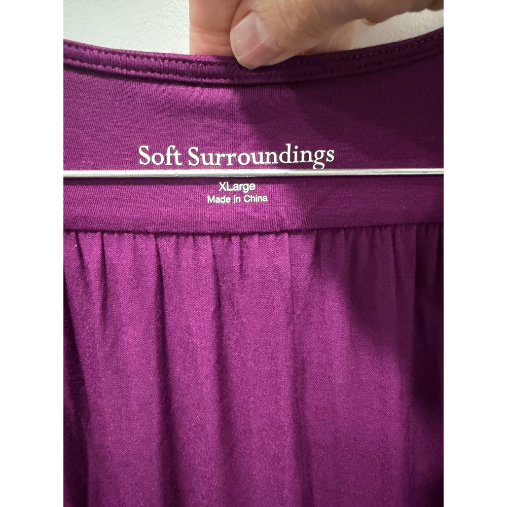 Soft Surroundings Womens Cardigan Open Front Purple XL - Picture 2 of 5